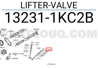 Nissan 132311KC2B LIFTER-VALVE