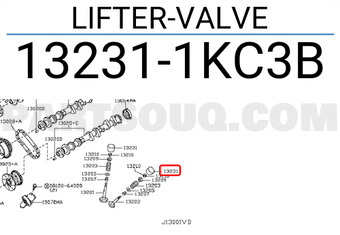 Nissan 132311KC3B LIFTER-VALVE