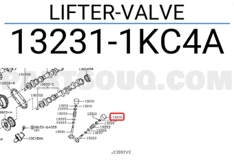 Nissan 132311KC4A LIFTER-VALVE