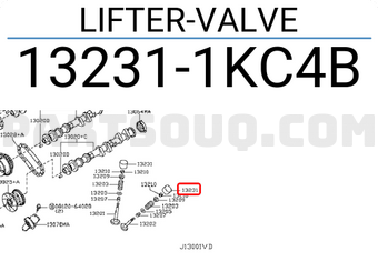 Nissan 132311KC4B LIFTER-VALVE