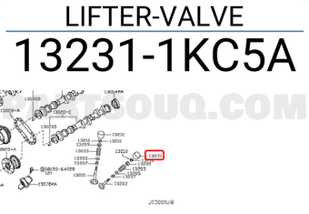 Nissan 132311KC5A LIFTER-VALVE