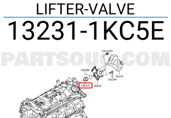 Nissan 132311KC5E LIFTER-VALVE