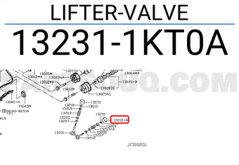 Nissan 132311KT0A LIFTER-VALVE