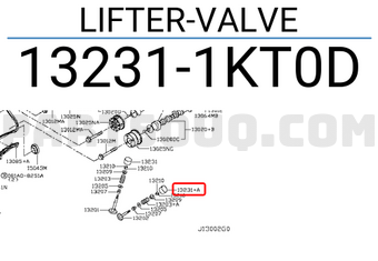 Nissan 132311KT0D LIFTER-VALVE