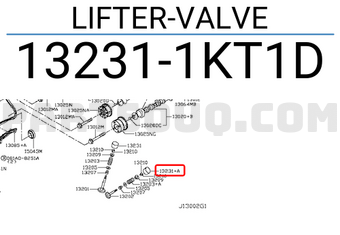 Nissan 132311KT1D LIFTER-VALVE