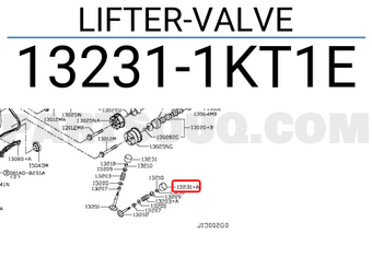Nissan 132311KT1E LIFTER-VALVE