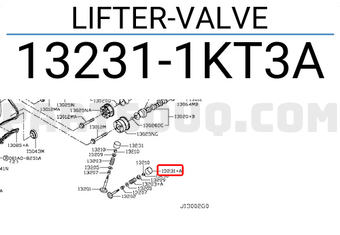 Nissan 132311KT3A LIFTER-VALVE