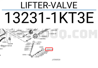 Nissan 132311KT3E LIFTER-VALVE