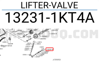 Nissan 132311KT4A LIFTER-VALVE