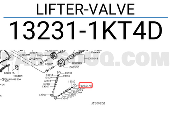Nissan 132311KT4D LIFTER-VALVE