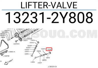 Nissan 132312Y808 LIFTER-VALVE