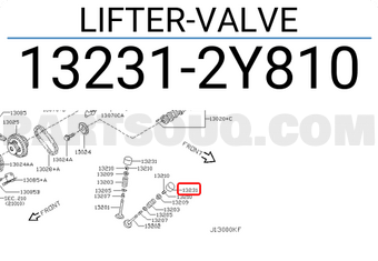 Nissan 132312Y810 LIFTER-VALVE