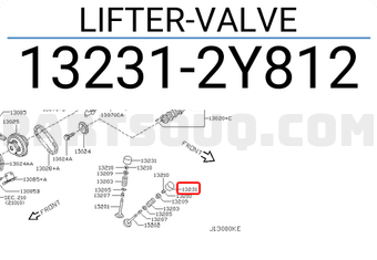 Nissan 132312Y812 LIFTER-VALVE