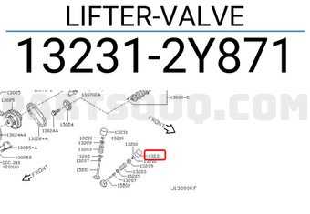 Nissan 132312Y871 LIFTER-VALVE