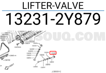Nissan 132312Y879 LIFTER-VALVE