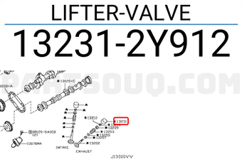 Nissan 132312Y912 LIFTER-VALVE