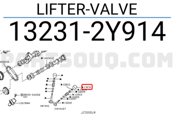 Nissan 132312Y914 LIFTER-VALVE