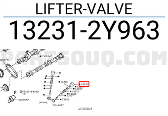Nissan 132312Y963 LIFTER-VALVE