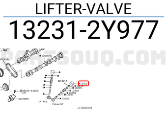 Nissan 132312Y977 LIFTER-VALVE