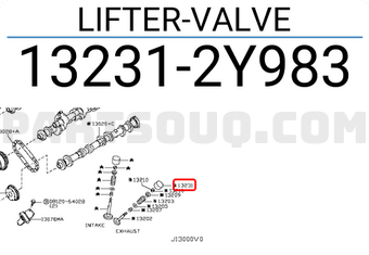 Nissan 132312Y983 LIFTER-VALVE