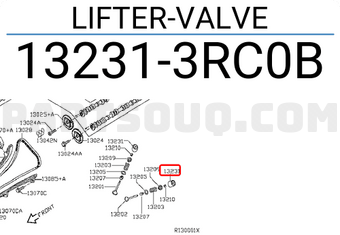 Nissan 132313RC0B LIFTER-VALVE