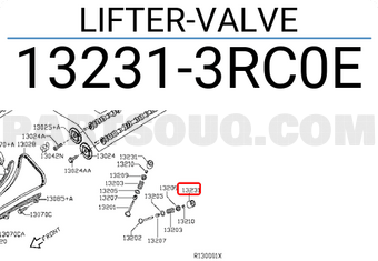 Nissan 132313RC0E LIFTER-VALVE