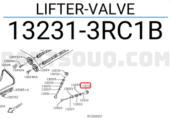 Nissan 132313RC1B LIFTER-VALVE