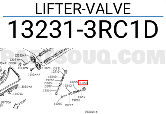 Nissan 132313RC1D LIFTER-VALVE