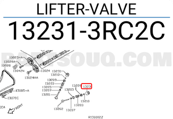 Nissan 132313RC2C LIFTER-VALVE