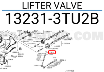 Nissan 132313TU2B LIFTER VALVE