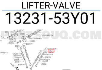 Nissan 1323153Y01 LIFTER-VALVE