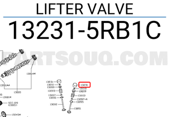 Nissan 132315RB1C LIFTER VALVE