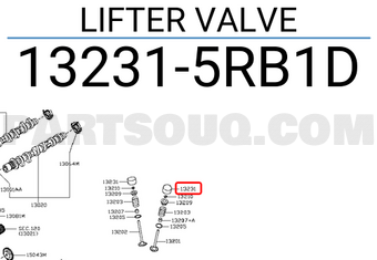 Nissan 132315RB1D LIFTER VALVE