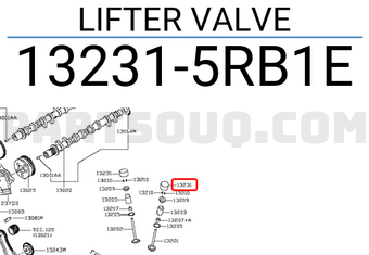Nissan 132315RB1E LIFTER VALVE