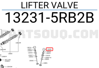 Nissan 132315RB2B LIFTER VALVE