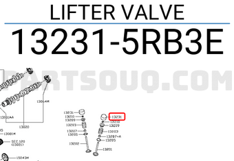 Nissan 132315RB3E LIFTER VALVE
