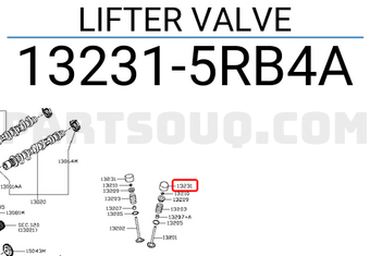 Nissan 132315RB4A LIFTER VALVE