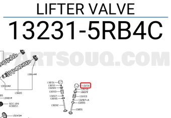 Nissan 132315RB4C LIFTER VALVE