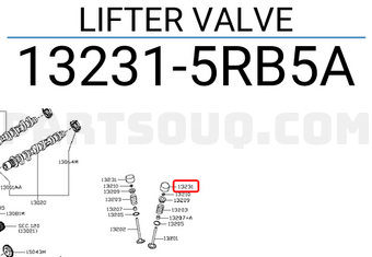 Nissan 132315RB5A LIFTER VALVE