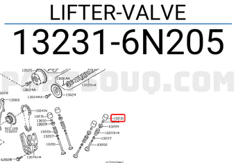 Nissan 132316N205 LIFTER-VALVE
