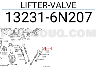 Nissan 132316N207 LIFTER-VALVE
