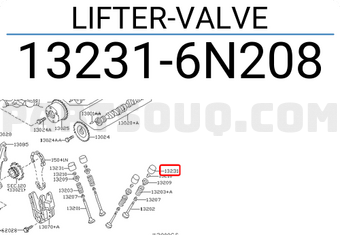 Nissan 132316N208 LIFTER-VALVE