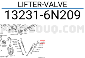 Nissan 132316N209 LIFTER-VALVE