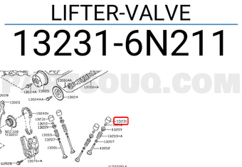 Nissan 132316N211 LIFTER-VALVE