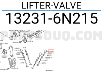 Nissan 132316N215 LIFTER-VALVE