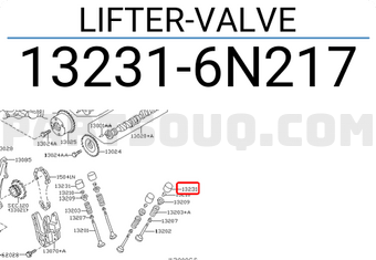 Nissan 132316N217 LIFTER-VALVE