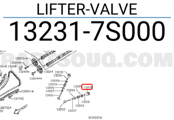 Nissan 132317S000 LIFTER-VALVE