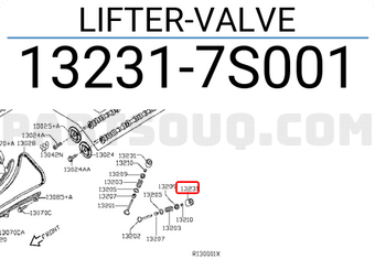 Nissan 132317S001 LIFTER-VALVE