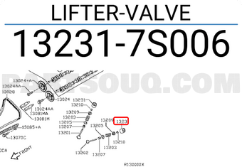 Nissan 132317S006 LIFTER-VALVE