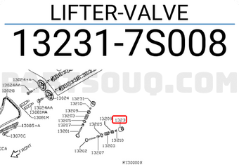 Nissan 132317S008 LIFTER-VALVE